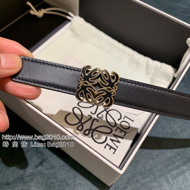 LOEWE女士皮帶 羅意威Anagram圖案帶扣小牛皮腰帶  jjp1326